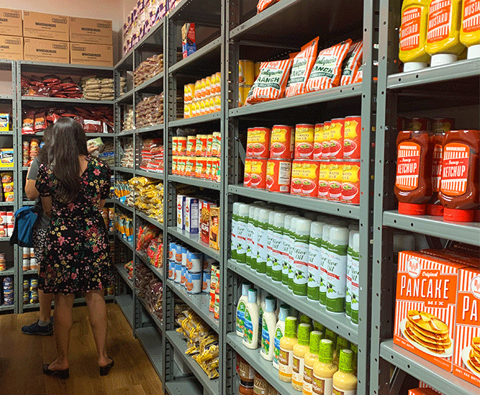 Students using Whataburger resource room